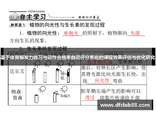 基于体育爆发力练习与动作合格率自动评分系统的课程效果评估与优化研究